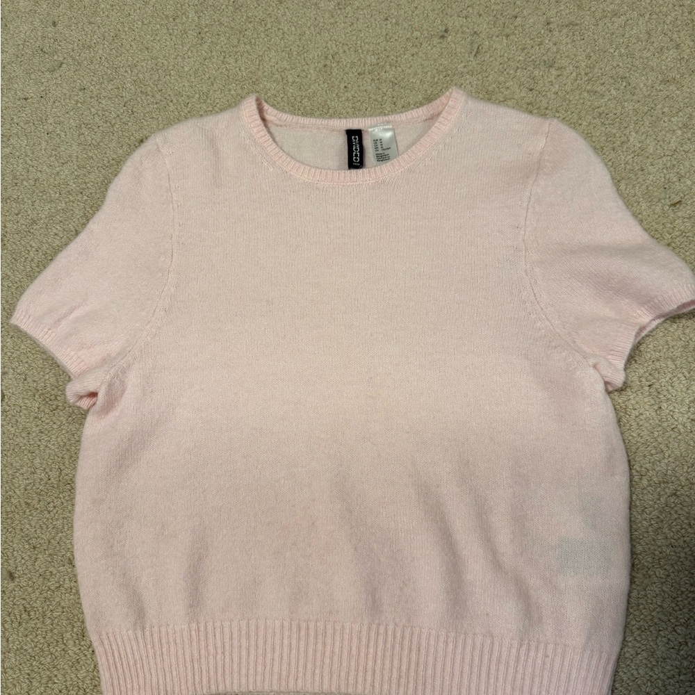 H&M Light Pink Knit Top